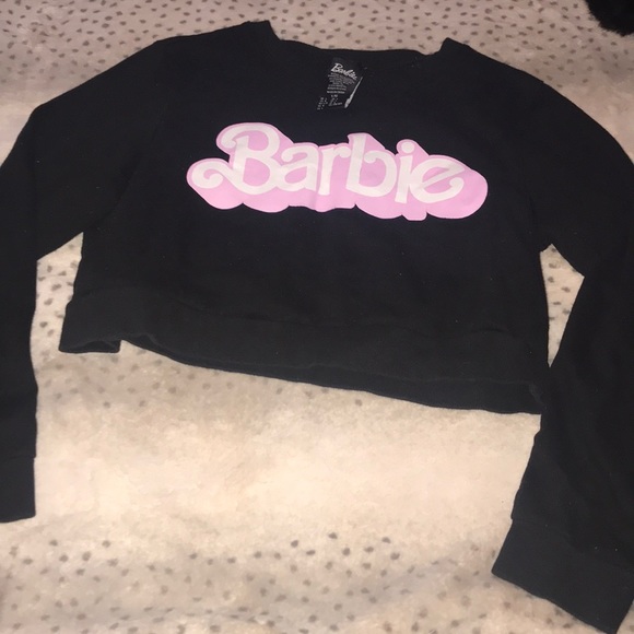 Barbie Tops - Babrbie F21 long sleeve crew crop top